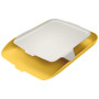 Corbeille a courrier avec organiseur de bureau cosy leitz, jaune