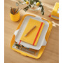 Corbeille a courrier avec organiseur de bureau cosy leitz, jaune