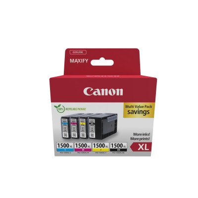 Canon pgi-1500xl haute capacité multipack black + color bk c m y