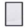 Vitrine d'exterieur 4xa4 premium plus nobo, magnetique , blanc