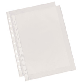 Pochette perforee a4 esselte, lot de 10, transparent