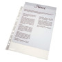 Pochette perforee a4 esselte, lot de 10, transparent