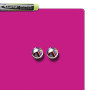 Tableau memo carre 360 x 360 mm Nobo, Rose