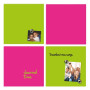 Tableau memo carre 360 x 360 mm Nobo, Rose