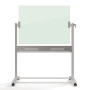 Tableau mobile 1200x900 mm Diamond Nobo , Verre blanc brillant