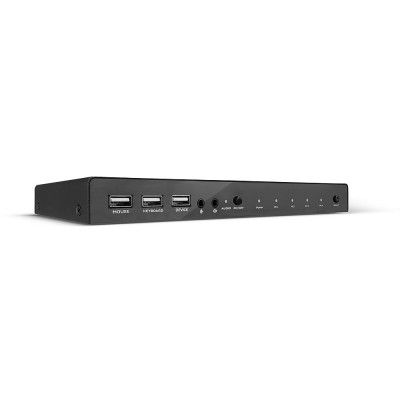 LINDY Switch KVM HDMI 4K60, USB 2.0 & Audio, 4 ports