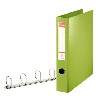 Classeur 4 anneaux standard 55 mm vivida esselte, vert