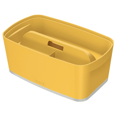 Boite de rangement MyBox petit format avec couvercle COSY Leitz, Jaune