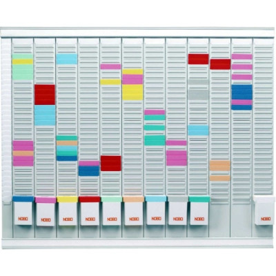 Kit planning fiches t planning 12 mois nobo, gris