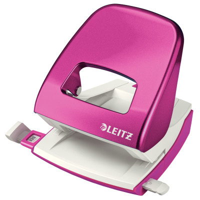 Perforateur de bureau en metal nexxt series wow leitz, rose