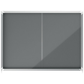 Vitrine d'interieur premium plus nobo feutre gris 18xa4