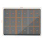 Vitrine d'interieur premium plus nobo feutre gris 18xa4