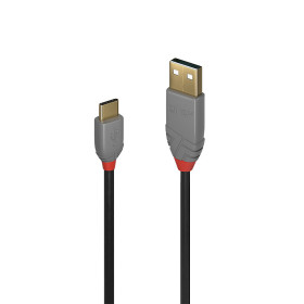 LINDY Câble USB 2.0 Type A vers C, Anthra Line, 3m