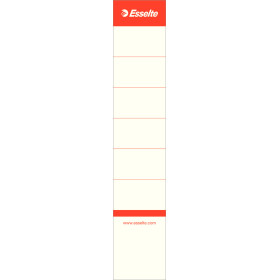 Etiquettes auto-adhesives pour classeurs a levier carton 50 mm esselte, lot 10,