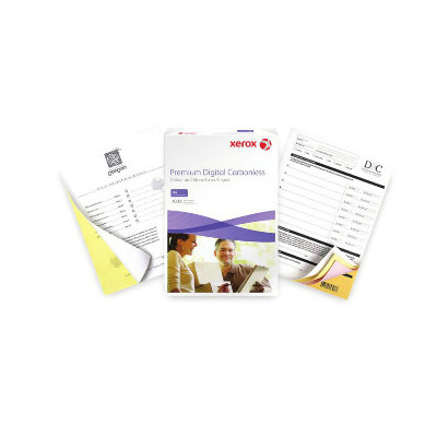 Xerox Carbonless Ordre normal, pré-assemblé, 2 feuillets, CB Blanc, CF Jaune 80G