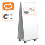 Systeme de tableaux Blancs mobileMove & Meet Nobo 1800x900mm, Gris
