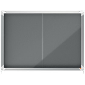 Vitrine d'interieur premium plus nobo feutre gris 8xa4