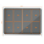 Vitrine d'interieur premium plus nobo feutre gris 8xa4