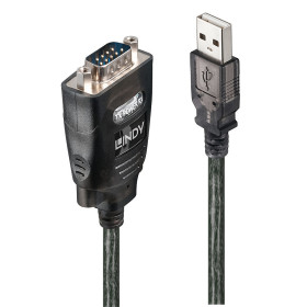 LINDY Convertisseur USB vers série avec rétention de port COM