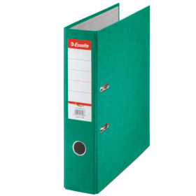 Classeur a levier carton 75mm rainbow esselte, vert