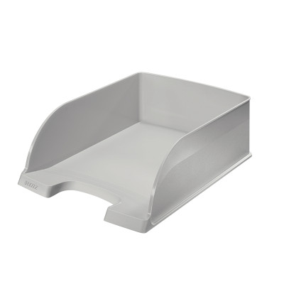 Corbeille a courrier jumbo , leitz plus, gris