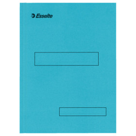 Sous-dossiers en carton kraft 2 rabats esselte, bleu
