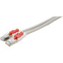 Cordon RJ45 CAT 6A S FTP à verrouillage gris - 1 m
