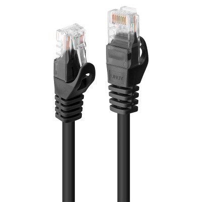 LINDY Câble réseau Noir Cat.6 U UTP, 5m