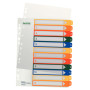 Intercalaire imprimable, PP, extra-large 12 touches, Leitz Mutlicolore