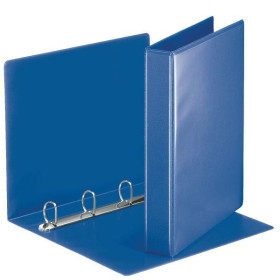 Classeur 4 anneaux personnalisable Ø 30mm essentials esselte, bleu