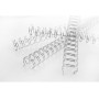 Peigne metallique A4 8mm WIREBIND GBC, Lot 100, Argent