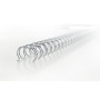 Peigne metallique A4 8mm WIREBIND GBC, Lot 100, Argent
