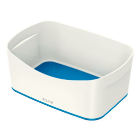 Mybox bac de rangement wow leitz , blanc bleu