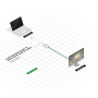 LINDY Câble adaptateur Mini DP (M) vers DP (F) Premium, blindé
