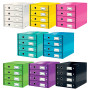 Bloc de classement 4 tiroirs click & store wow leitz , vert