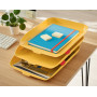 Corbeille a courrier COSY Leitz, Jaune, Lot de 3