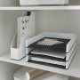 Porte-revues dual wow leitz , blanc noir