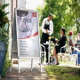 Porte-affiche clipsable nobo a0 nobo, cadre alu