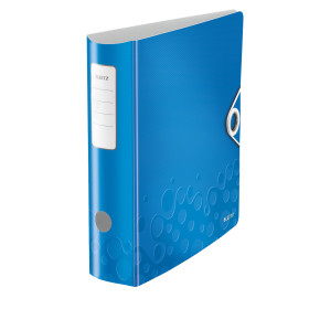 Classeur a levier 180° active pp dos 82mm, wow leitz, bleu