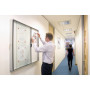 Vitrine d'interieur 8xa4 premium plus nobo, magnetique, blanc