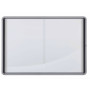 Vitrine d'interieur 8xa4 premium plus nobo, magnetique, blanc