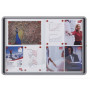 Vitrine d'interieur 8xa4 premium plus nobo, magnetique, blanc