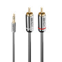 LINDY Câble Audio Jack 3.5mm vers RCA, Cromo Line, 10m