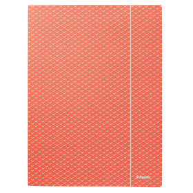 Chemise 3 rabats carton COLOUR'BREEZE Esselte, Corail