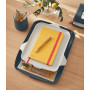 Corbeille a courrier avec organiseur de bureau cosy leitz, gris