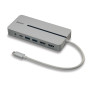 LINDY DST-Mx Duo, Mini Docking Station USB-C pour Laptop MacBook avec prise en c