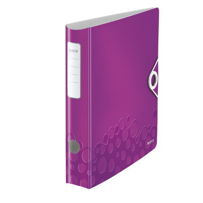 Classeur a levier 180° Active PP dos 65mm, WOW Leitz, Violet