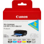Canon ink 6496b005 pgi-550 cli551 multipack black + color pgbk c m y bk gy