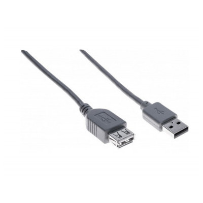 RALLONGE ECO USB 2.0 A   A GRISE - 0,6 M