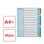 Intercalaire carton, A4+, 12 touches reinscriptible Esselte, Multicolore